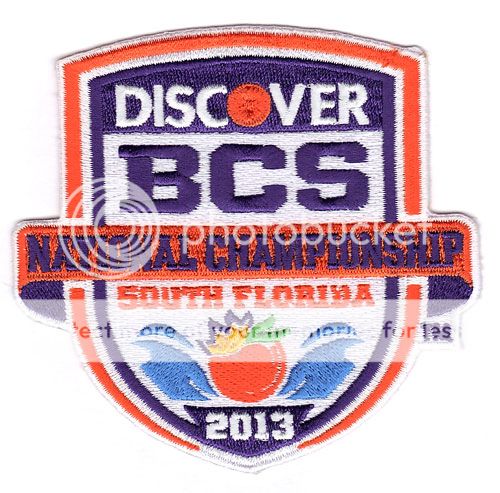 2013 BCS Championship Patch Notre Dame vs Alabama 100 Authentic NCAA 